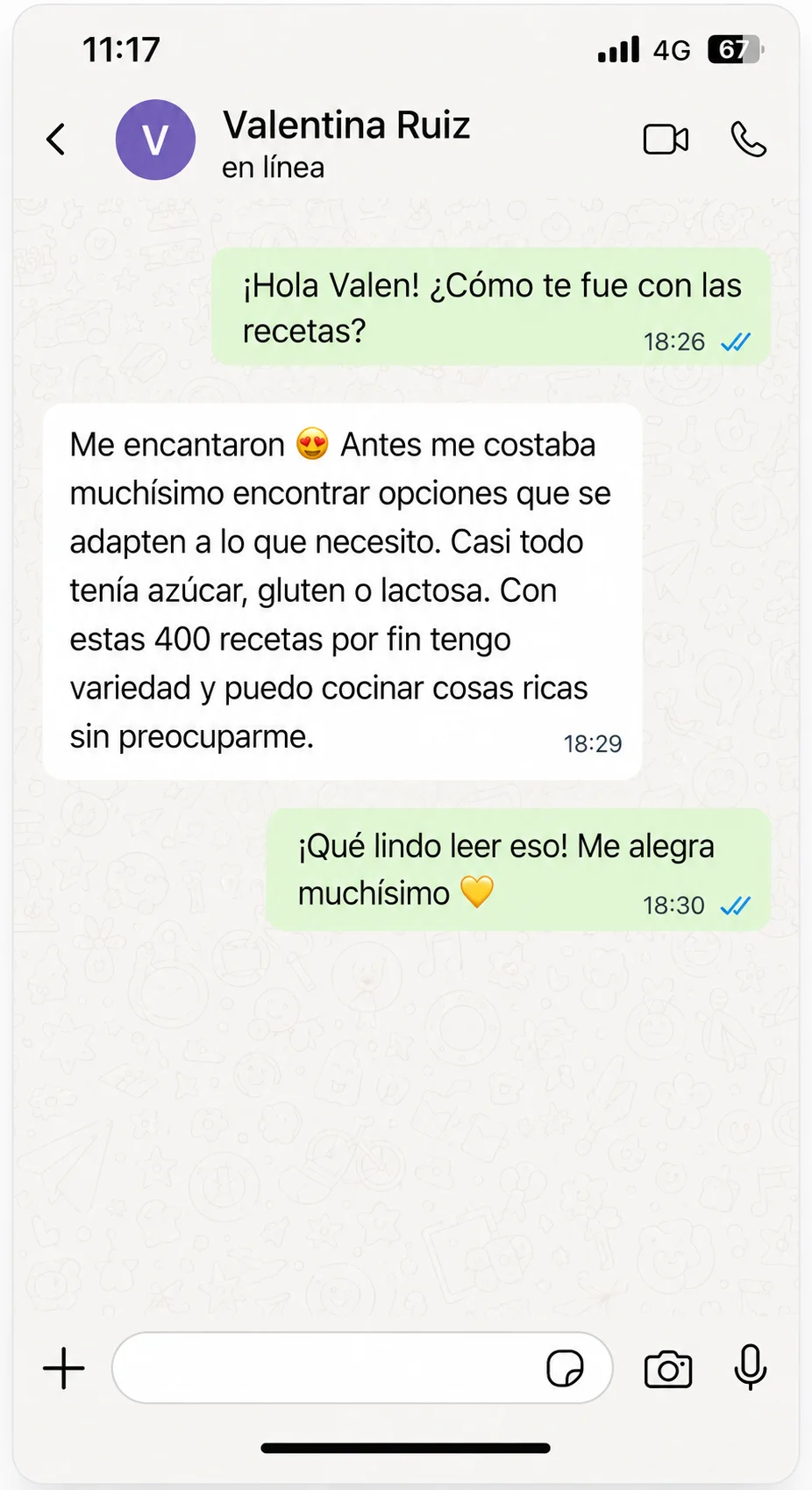 Mensaje real de la comunidad 1