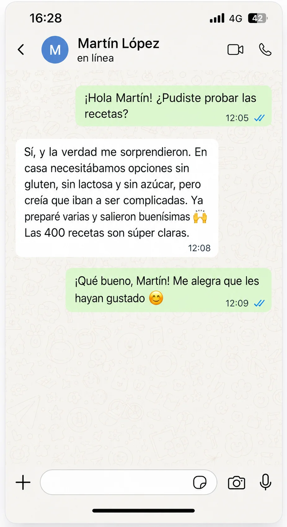 Mensaje real de la comunidad 2